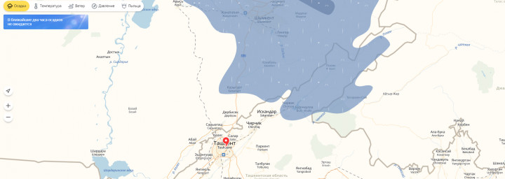 Карта осадков актюбинский